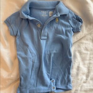 Ralph Lauren Kids Blue Polo Romper